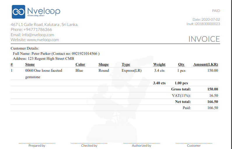 screenshot of Gem Lab Management System